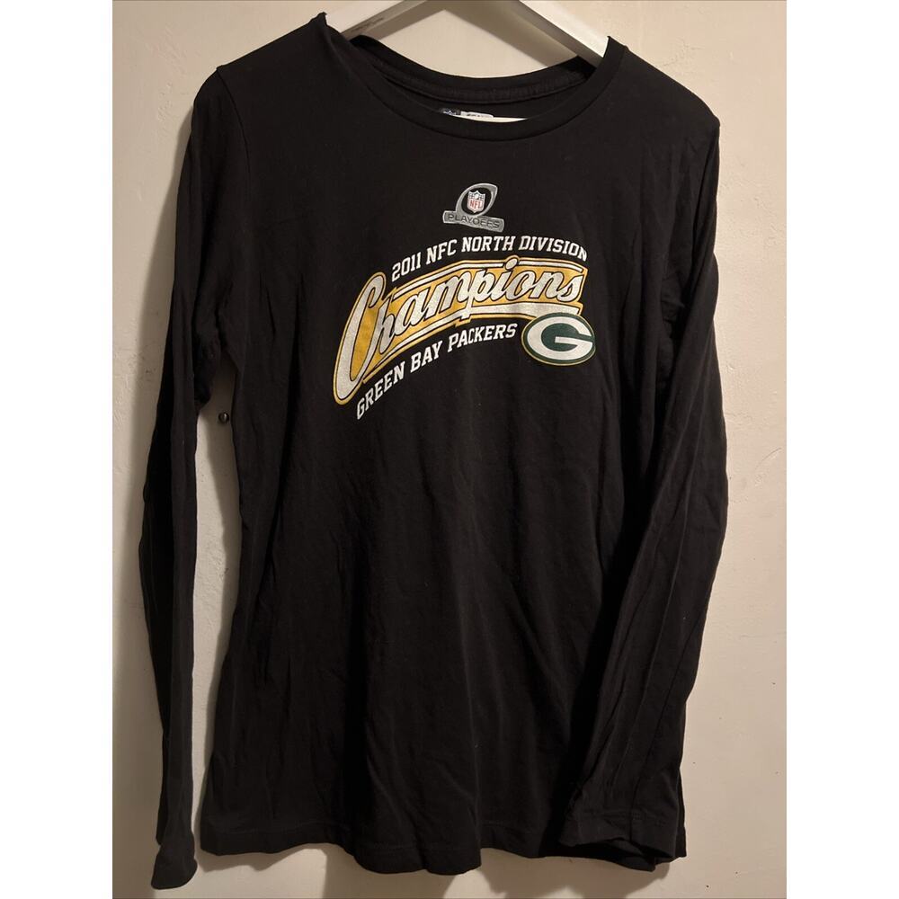 Green Bay Packer 2011 NFC North Division Champions Women’s LS T-shirt Sz L